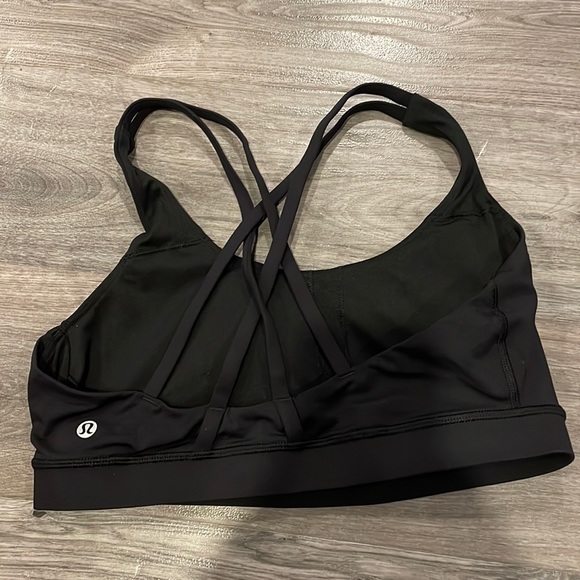 Lululemon Athletica Energy Bra With multi Straps Black Size 10 - Picture 3 of 6